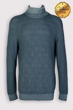 Drumohr Merino Wool Thick Chunky Cable Knit Sweater 54 XL Long Italy 795 Flaw