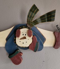 Christmas Wood Snowman Decoration Doing Split...