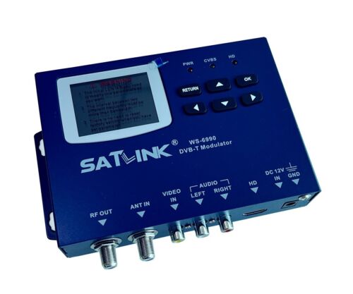 SATLINK WS-6990 1 Ruta DVB-T modulador AV+ HDMI COFDM modulación H.264 MPEG-4 - Imagen 4 de 12
