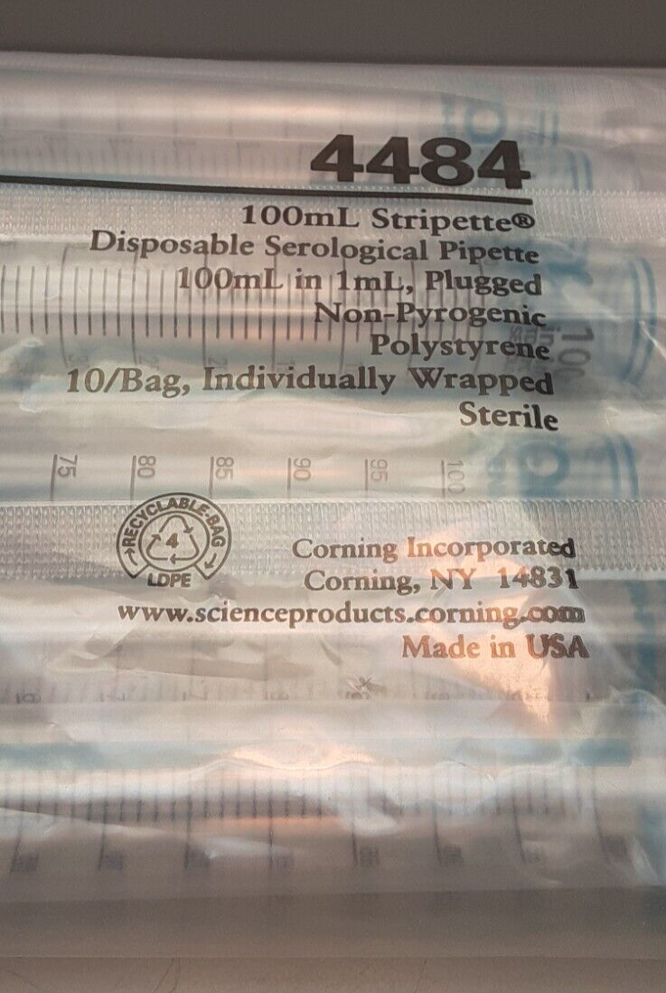 Corning Costar 4484 100ml Stripette Disposable Serological Pipettes for