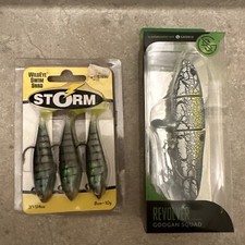 Googan Squad Revolver Lure & Storm WildEye Swim Shad 3 Pack Lot of Fishing Lures