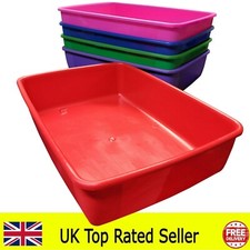 CAT LITTER TRAY LARGE SIZE KITTEN TOILET TRAY PLASTIC STRONG 54CM