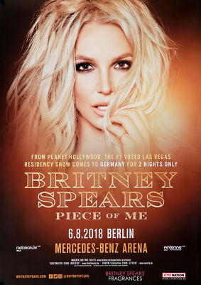 Britney Spears - Peace Of Me, Berlin 2018 - Konzertplakat