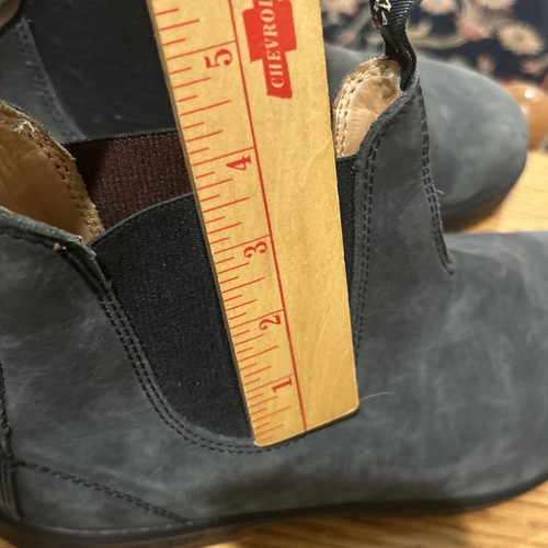 Blundstone Unisex Rustic Gray Leather AU9 US M10 W12 Ankle Chelsea Boots VGUC - Picture 16 of 22
