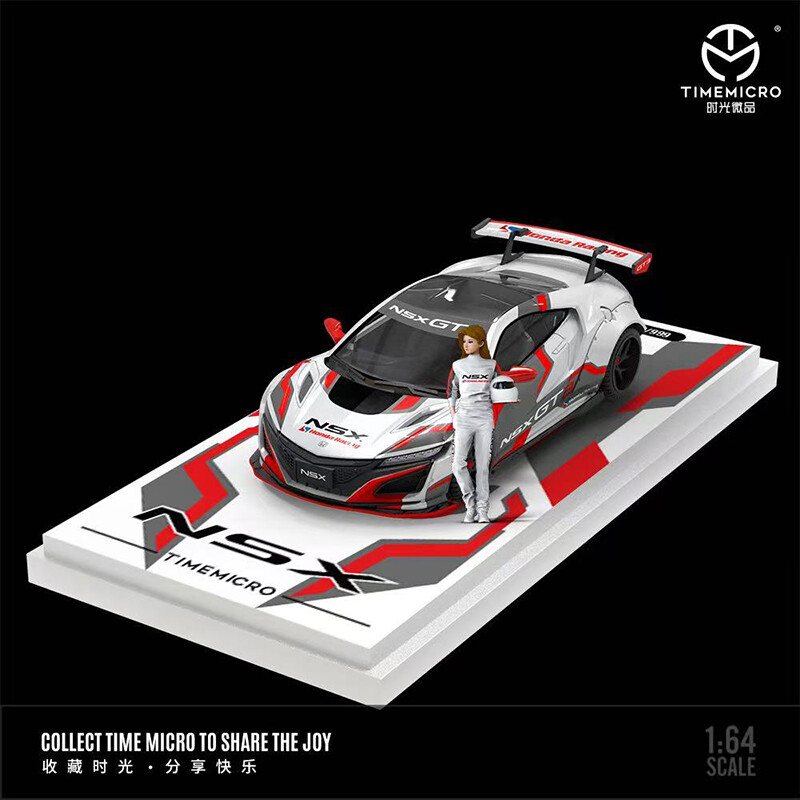 Time Micro 1:64 Model Car Honda NSX GT3 Alloy Diecast Vehicle
