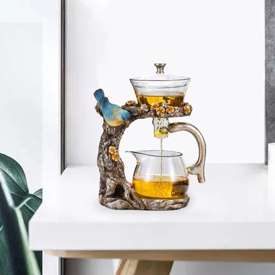 Halbautomatischer Glas Teekanne loser Tee für Neujahr Geburtstag Geschenk Esszimmer