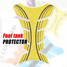 MC Motoparts Yellow Arc Fish Bone Gas Tank Pad Cover Protector Removable