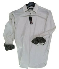 Mens Cotton Linen Shirt Plus Size 3XL Beige Oversized Classic Vigor