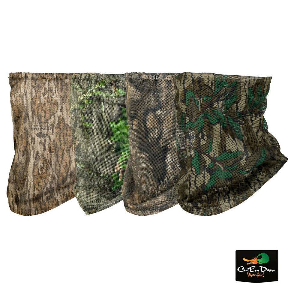DRAKE WATERFOWL OL' TOM CAMO MESH HALF MASK