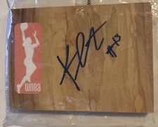 KARIMA CHRISTMAS Indiana FEVER Basketball WNBA Signed Floor Tile 5" x 4" Duke