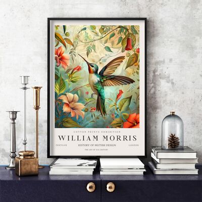 William Morris Druck, William Morris Ausstellung Poster Kolibri (138b)