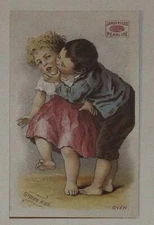 James Pyles Pearline Stolen Kiss Soap Washing machine VTC Victorian Trade Card L