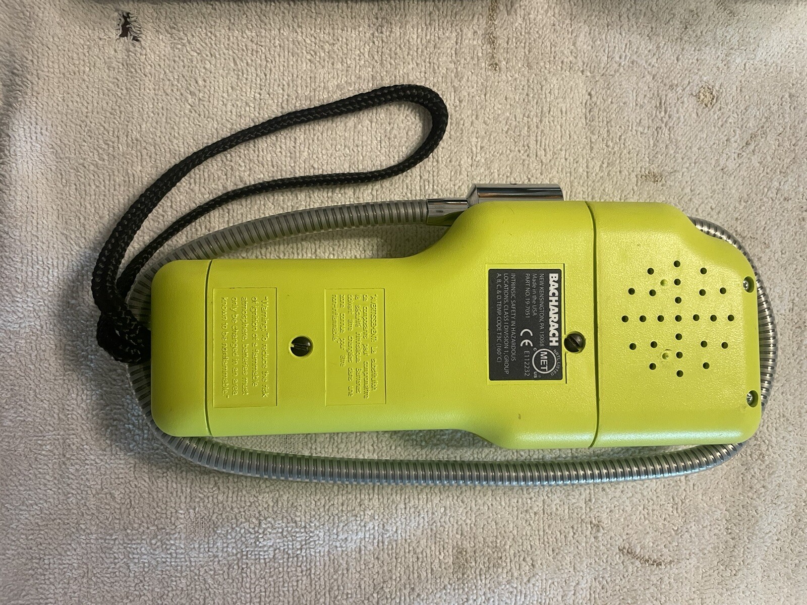 Bacharach Combustible Gas Leak Detector Untested calibration needed As Is Case eBay