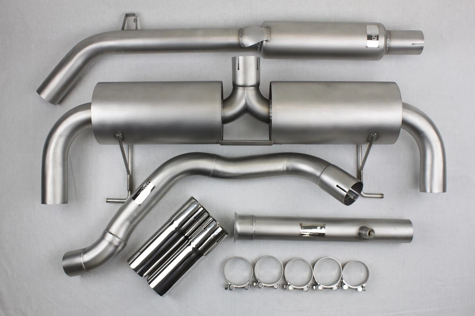 Ligne Inox Clio 3 RS 203 phase 2 Catback 63mm GT Performance + Decata tube