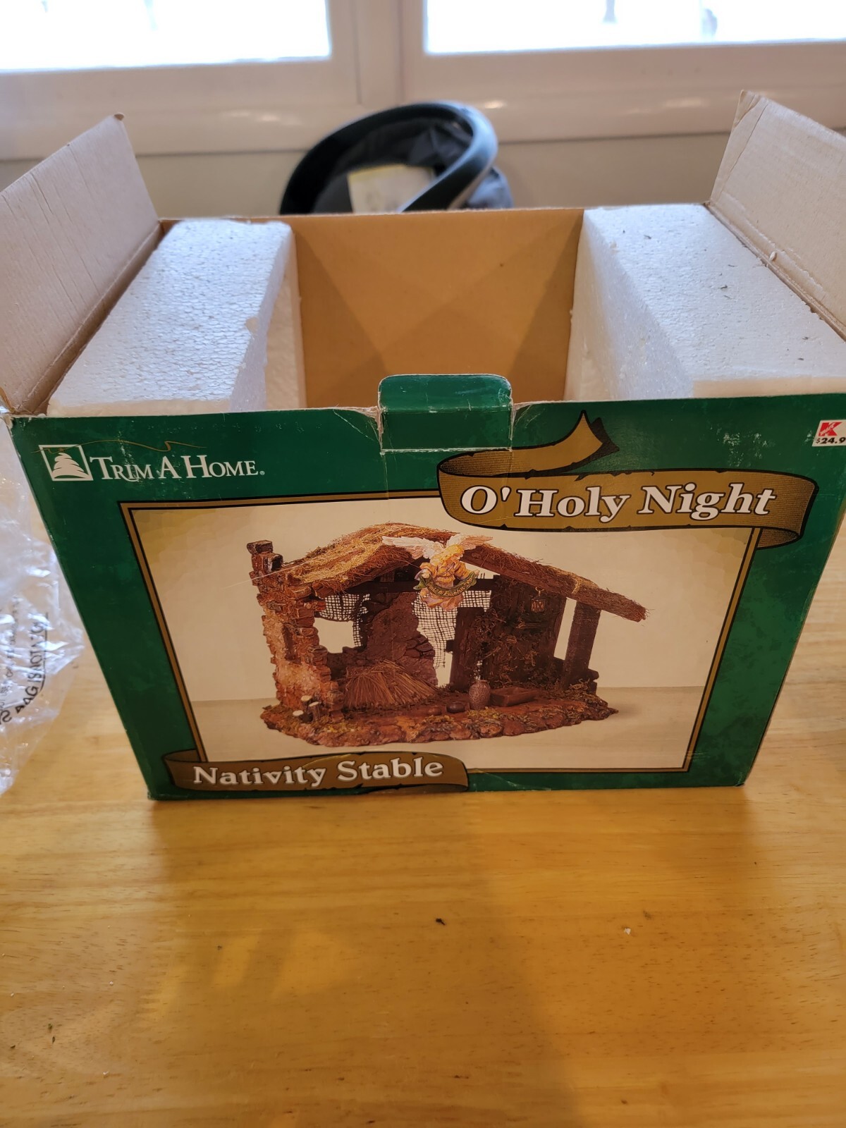 Kmart Trim A Home Nativity Stable And Holy Family eBay