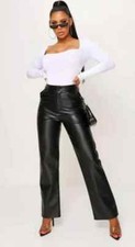Handmade Stylish Black bottom Party Women's Genuine Soft Lambskin Leather Pants