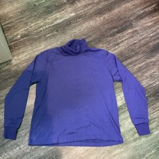 Vintage Tally Ho Womens Turtleneck-Purple Made In USA