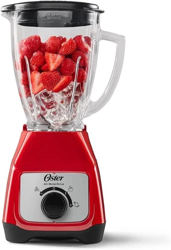 Oster BLSTKAG-RRD Blender with Glass Jar and Knob Control, 220 volt 240 Volt