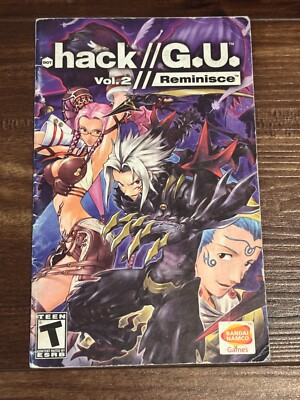 Dot Hack GU Vol 2 Reminisce G.U. PS2 Playstation 2 Instruction Manual Only