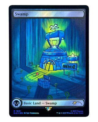MTG | Swamp / Sumpf | Secret Lair | Spongebob | Foil | NM | EN