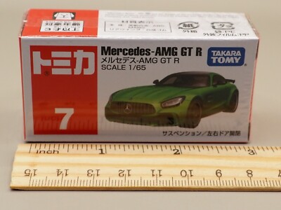 Tomica No.7 Mercedes AMG GT R 1/65 Scale Mini Car Takara Tomy