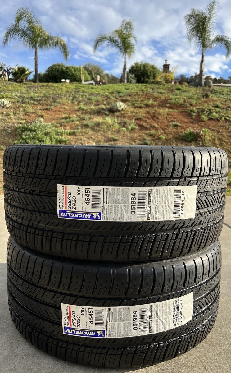 SET OF TWO BRAND NEW 255/40ZR20 101Y Michelin Pilot Sport SET OF TWO BRAND NEW 255/40ZR20 101Y Michelin Pilot Sport