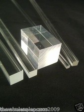Square Clear Acrylic Rod Solid Perspex Bar Profile PMMA Food Safe Material