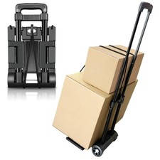 Folding Hand Truck,Portable Platform Luggage Cart Collapsible Dolly with 2 Wh...