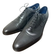 REGAL Leather Straight-Tip Lace-Up Business Shoes, 9.3"" Black mens USED