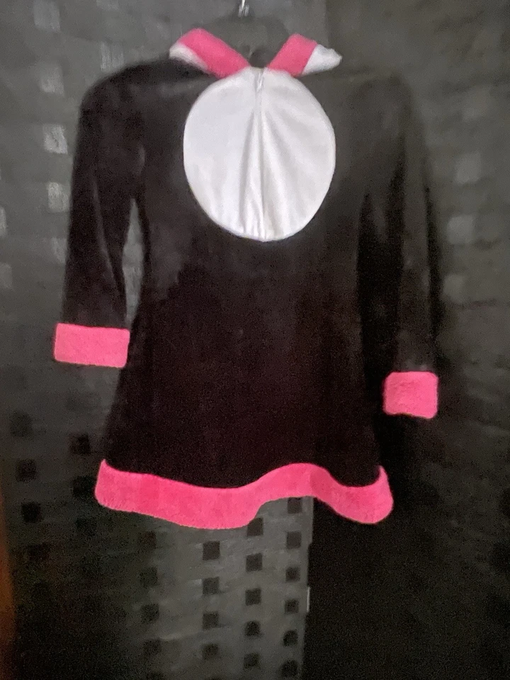 Lindo Disfraz Divertido 3/4 Cremallera Acogedor Cálido Talla 3t 4t Halloween Vestir Capucha Niñas Foto 2 de 4