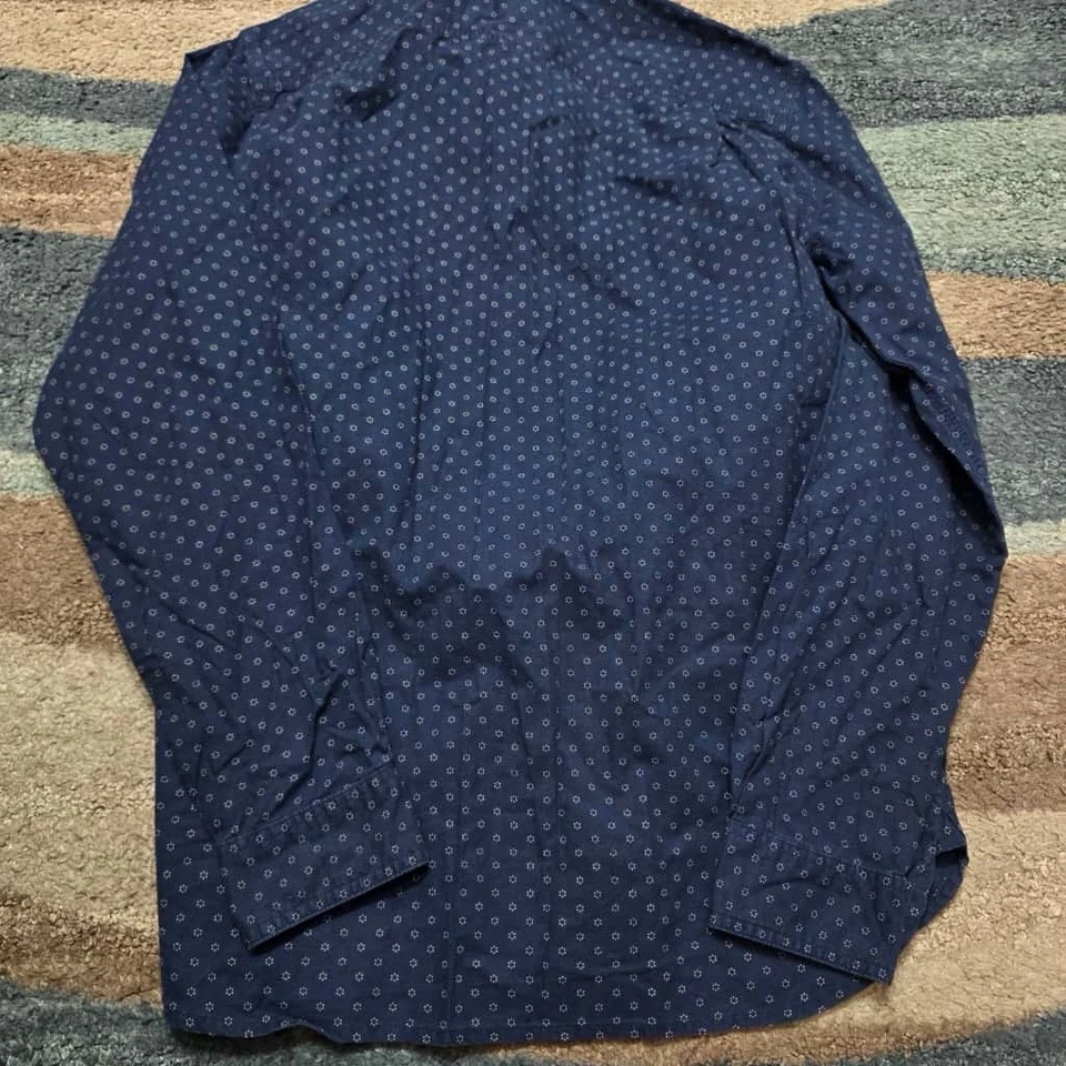Camisa Ralph Lauren Denim & Supply M Azul Índigo Estampado Bandana Abotonada Nueva con Etiquetas Foto 3 de 4