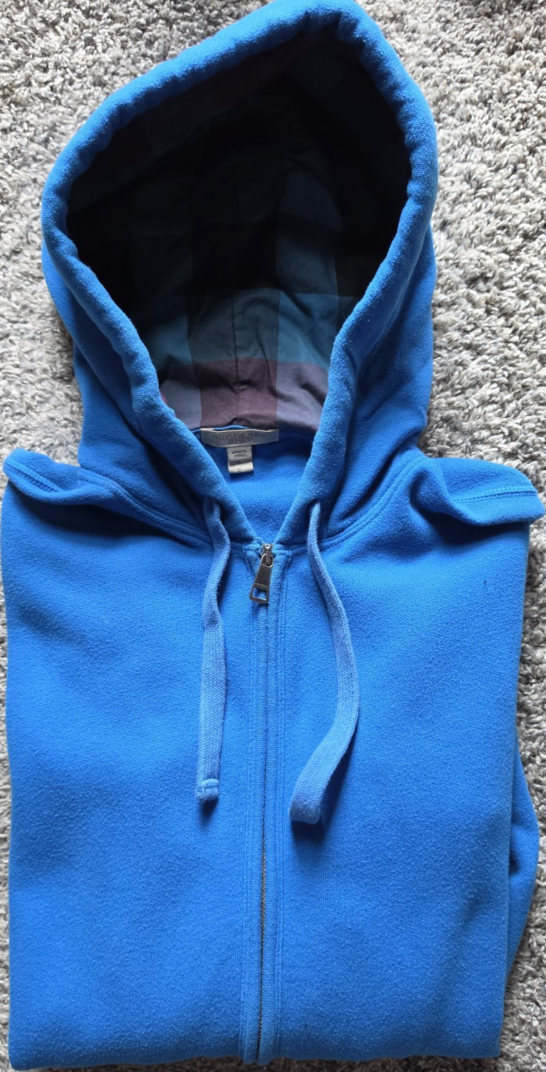 blue Burberry hoodie M