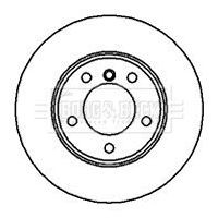 x2 Borg & Beck Front Brake Disc Pair Fits BMW BBD4952