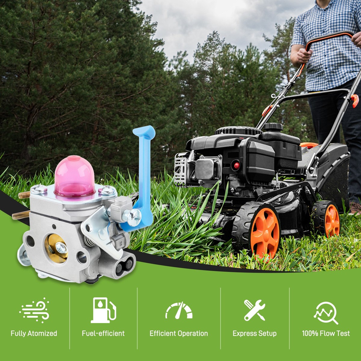 Husqvarna 545081848 Carburetor Fits 128C 128L 128LD 128R 128RJ for