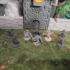 Players DND Miniatures Lot - Dungeons and Dragons Starter Set Fighter Wizard RPG