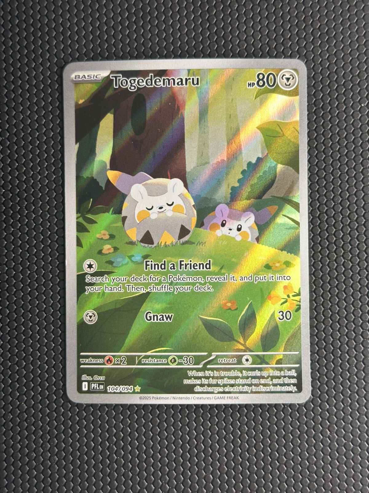 2025 Pokemon Phantasmal Flames Togedemaru Illustration Rare #104/094