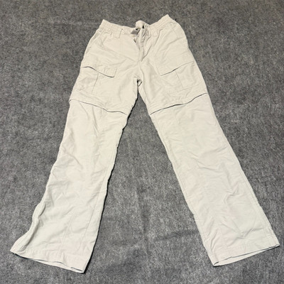 Solstice Womens Cargo Utility Pants Size XS Light Beige Zip-Off Legs Nylon