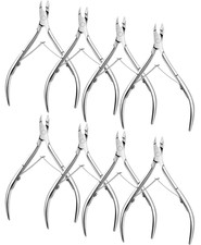 8pcs Cortacuticulas Acero Inoxidable Punta Fina Para U as Manos y Pies Manicura