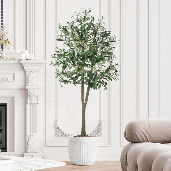 KüNstlicher Olivenbaum 150Cm Kunstpflanze Dekoration FüR Zuhause Garten-image