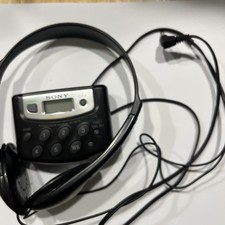 Sony Walkman SRF-M37V AM/FM/WB Portable Radio w/ Belt Clip  Wired Earphones