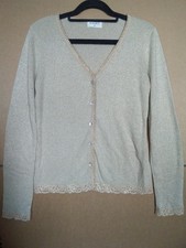 Kaliko Gold sparkle cardigan in size 8