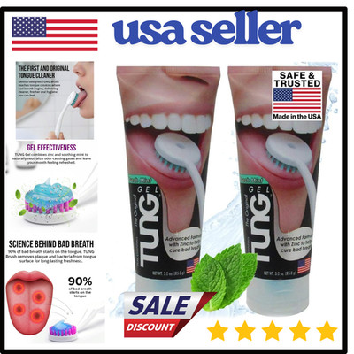 Tung Tongue Gel, Fresh Mint Tongue Cleaner Paste, Bad Breath Odor Eliminator, Ha