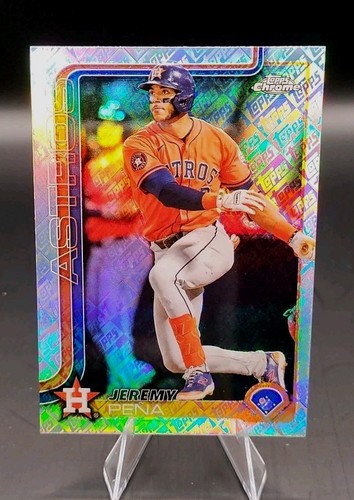 🔥 2025 Topps Chrome - Jeremy Pena #239 Houston Astros - Logo Refractor 🔥