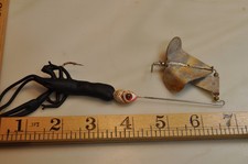 Vintage Black Crawfish Buzz Bait Fishing Bait, See Pictures for More Info