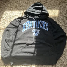 Kentucky Wildcats Hooded Sweatshirt Adult Size L Black Blue J.America Sports