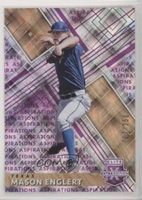 2019 Panini Elite Extra Edition Aspirations Purple /250 Mason Englert #143 e8i