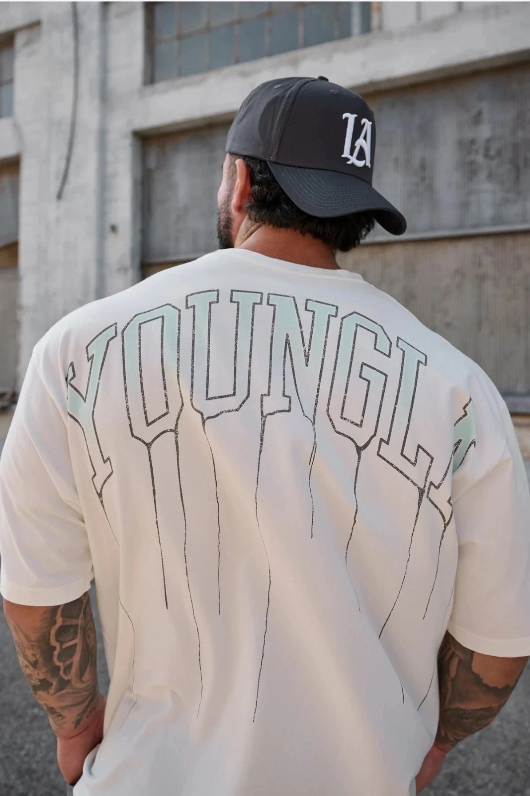 Printed Oversized Stylish Short Sleeved Cotton T-shirt Men & Women Gym Training