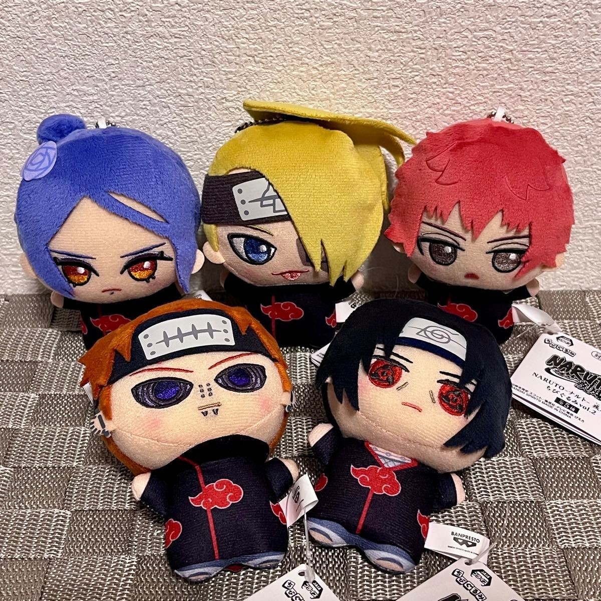 NARUTO Shippuden Chibi Gurumi Plush Set 5 Vol.2 Itachi Sasori