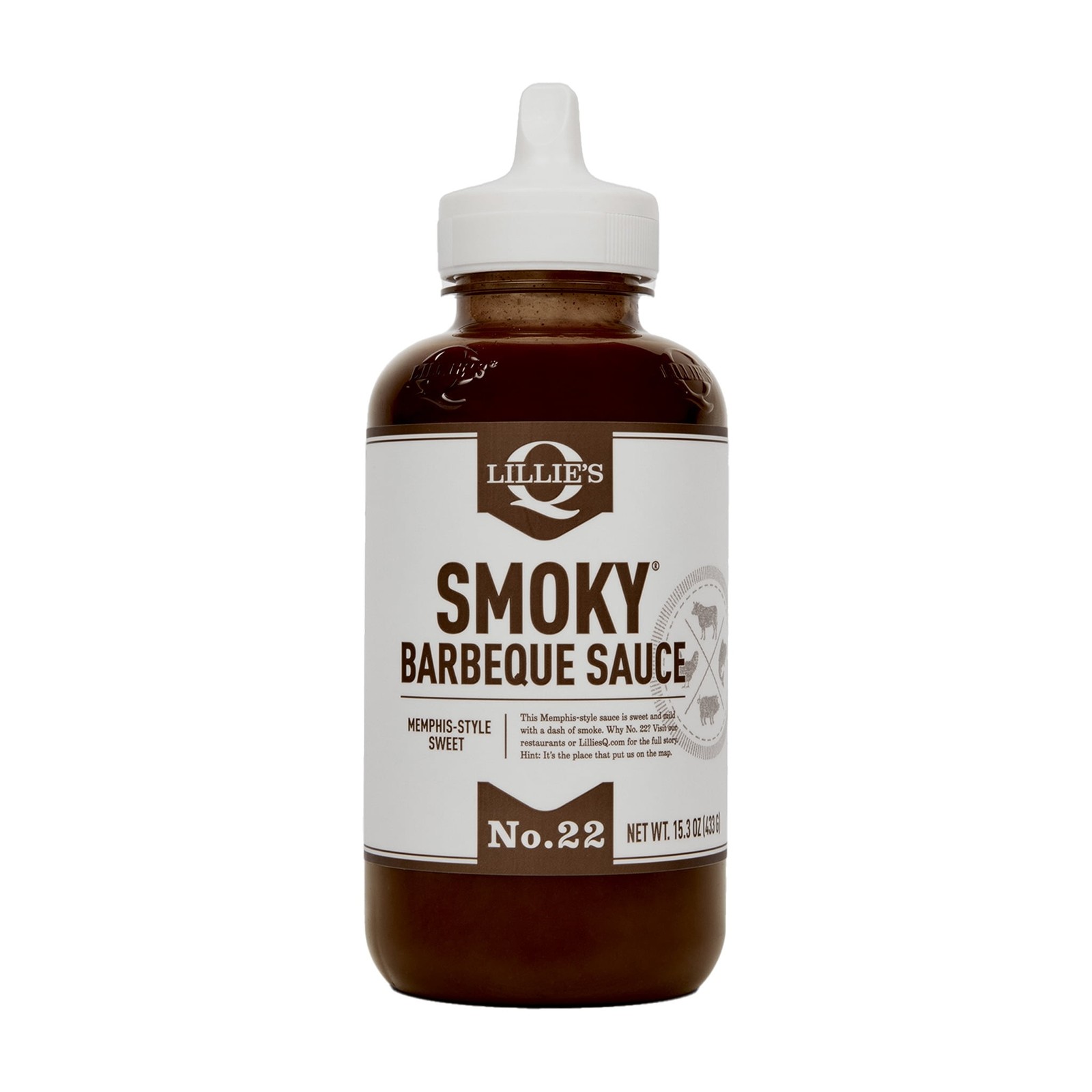 Lillie's Q Smoky Barbeque Sauce, Memphis-Style BBQ Sauce, 15.3 oz