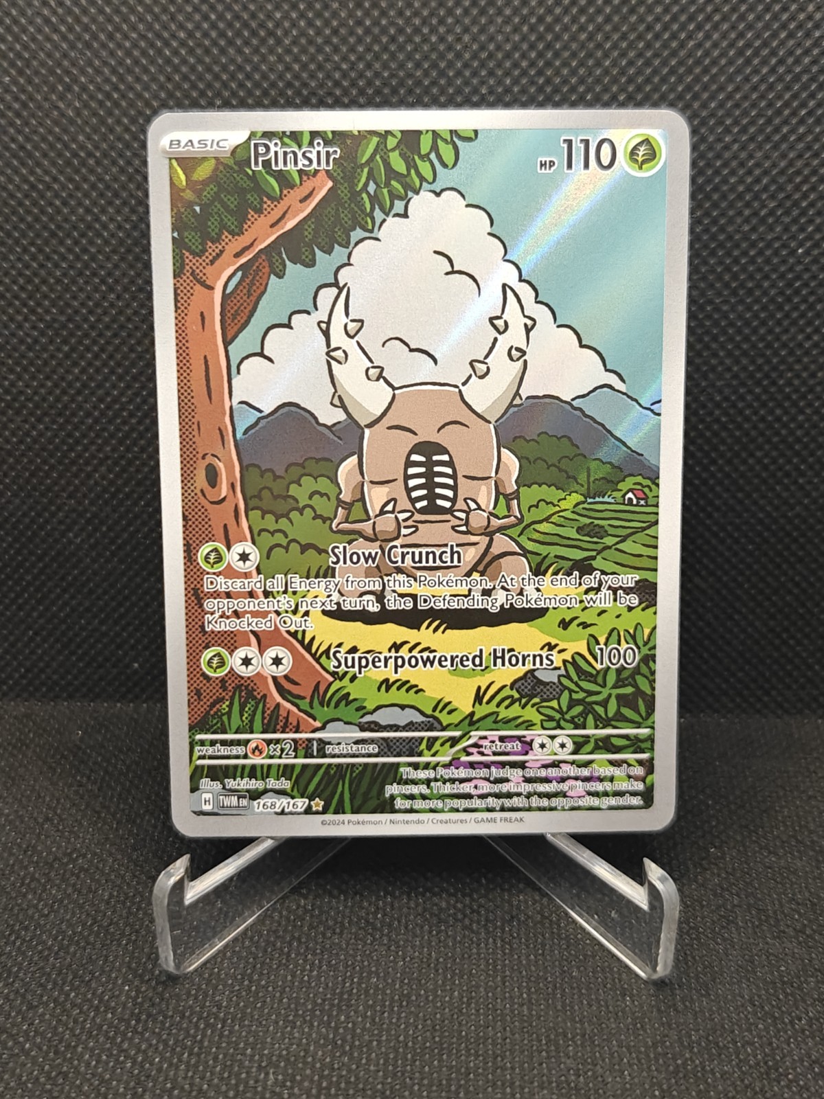 Pokemon Card - Pinsir 168/167 Illustration Rare - Twilight Masquerade NM {208}